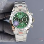 Swiss Quality Replica Rolex Cosmograph Daytona Citizen 8215 Watch Emerald Green Dial Stainless Steel